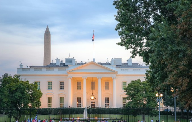 White House exterior view in Washington DC during family travel itinerary