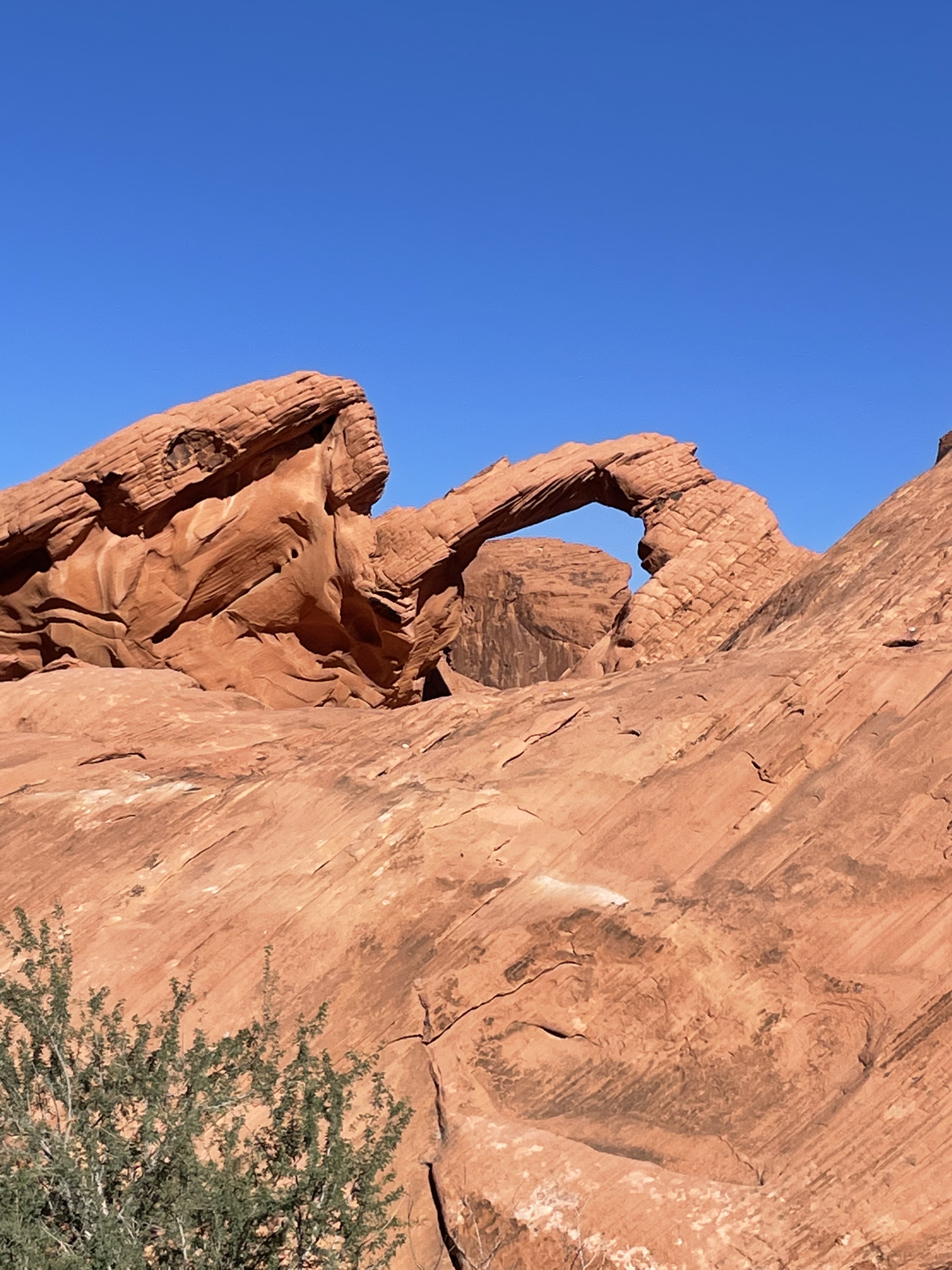 Arch rock formation at Valley of Fire State Park Nevada