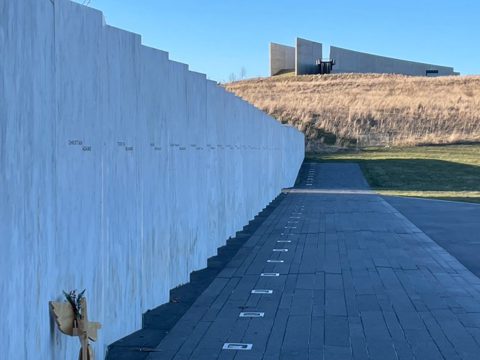 Flight 93 National Memorial field and visitor area in Pennsylvania