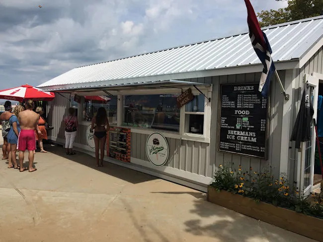 South Beach Cafe South Haven South Beach Café food and ice cream stand near South Beach in South Haven, Michigan.