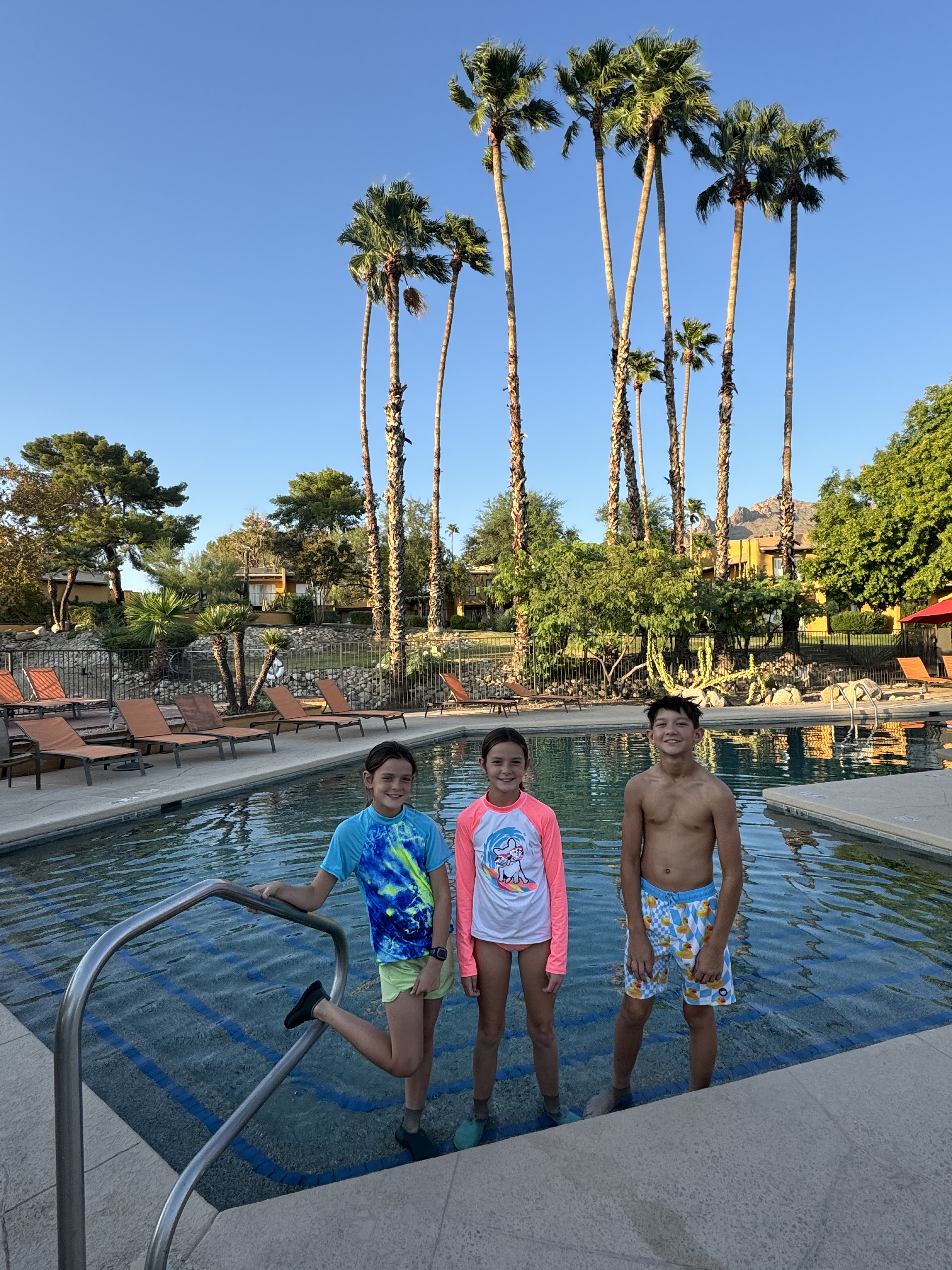 Kids swimming at Westward Look Wyndham Grand Resort and Spa in Tucson Arizona