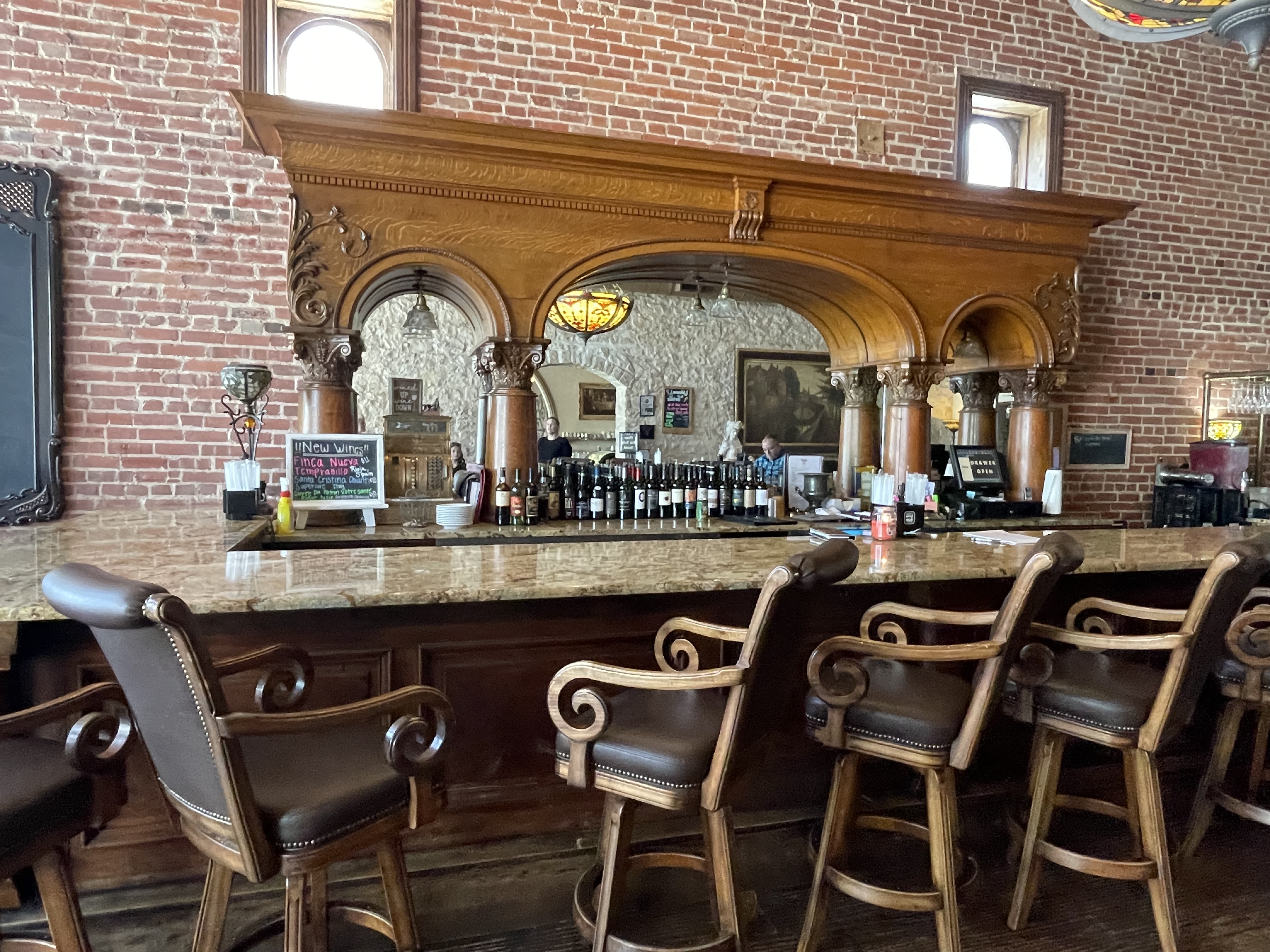 Historic downtown Granbury Texas with family