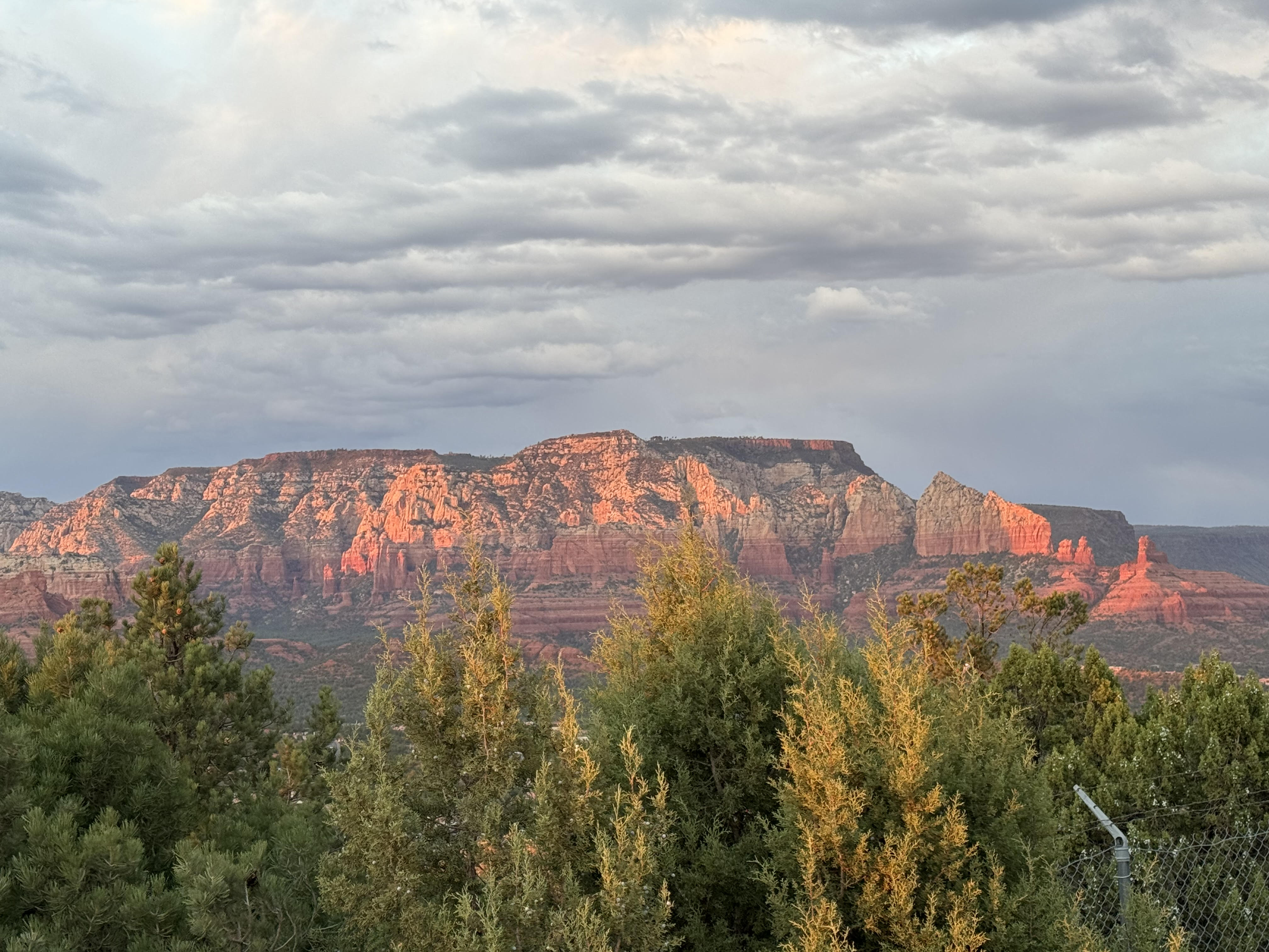 Sedona Arizona red rock mountains at sunset