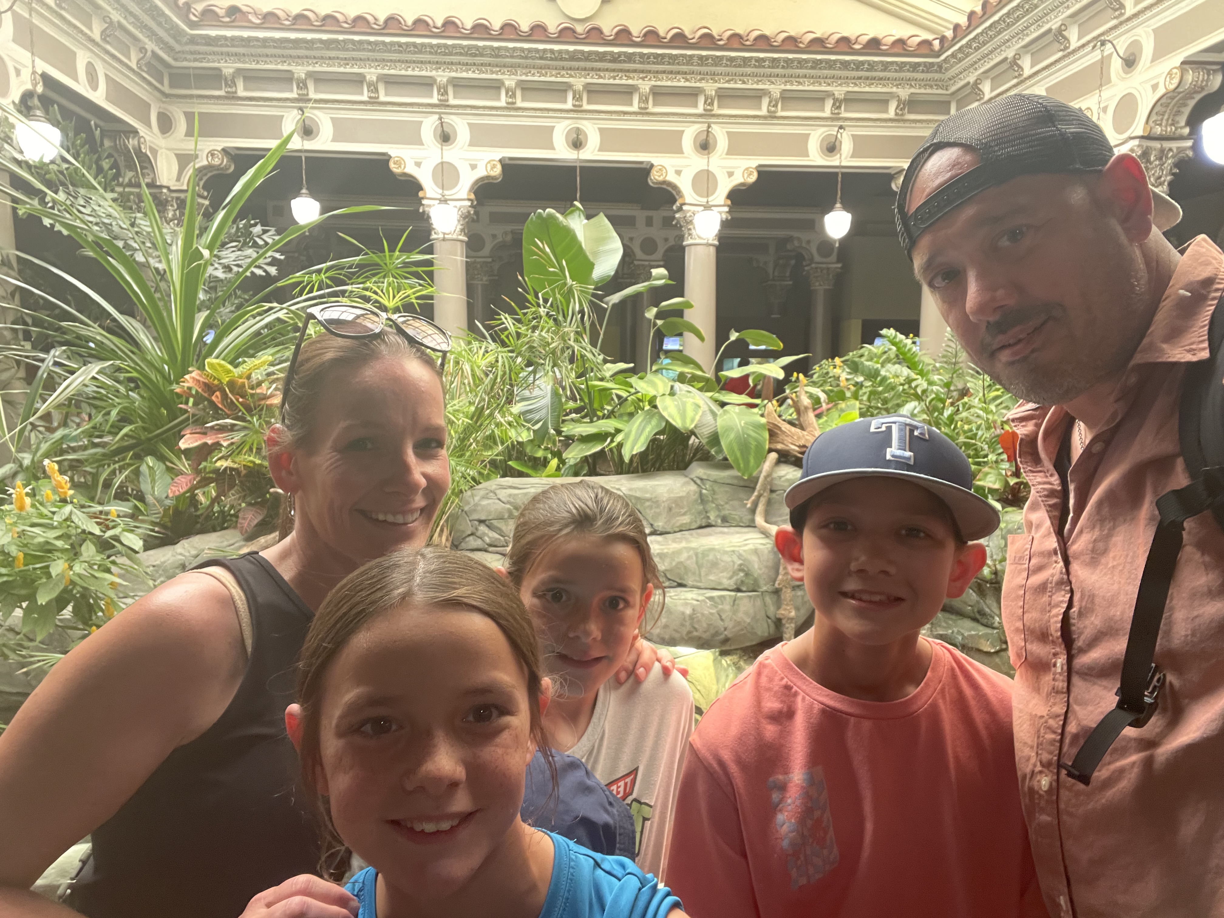 Family visiting indoor exhibits at the St. Louis Zoo